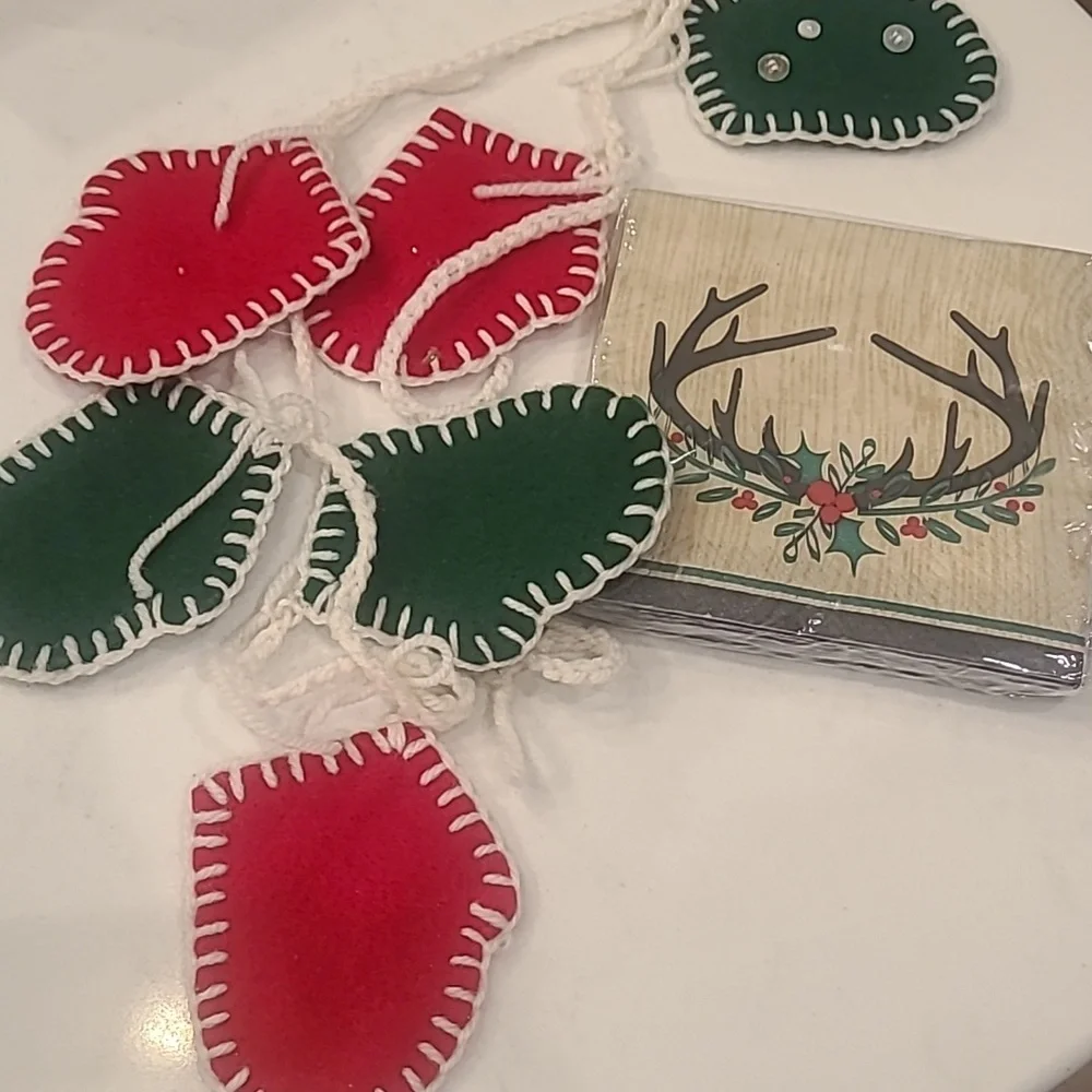 New Handmade Mitten Garland